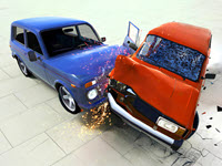 Beam Drive Car Crash Test Simulator