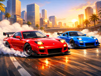 Two RX7 Drifters